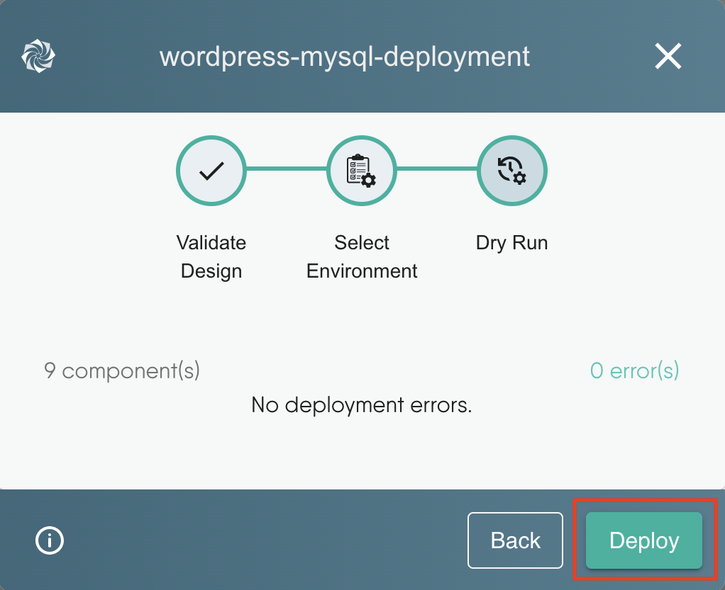 Deploy resources