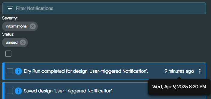 Notification Timestamps